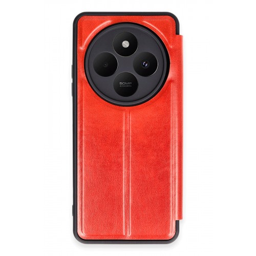 Newface Xiaomi Redmi 14C Kılıf Flip Cover - Kırmızı Newface Xiaomi Redmi 14C Kılıf Flip Cover - Kırmızı