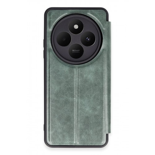 Newface Xiaomi Redmi 14C Kılıf Flip Cover - Koyu Yeşil Newface Xiaomi Redmi 14C Kılıf Flip Cover - Koyu Yeşil
