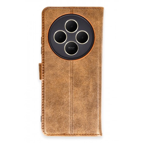 Newface Xiaomi Redmi 14C Kılıf Trend S Plus Kapaklı Kılıf - Taba
