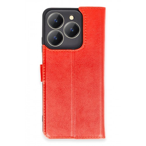 Newface Realme C63 Kılıf Trend S Plus Kapaklı Kılıf - Kırmızı Newface Realme C63 Kılıf Trend S Plus Kapaklı Kılıf - Kırmızı