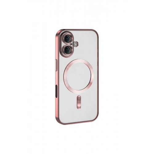 Newface iPhone 16 Plus Kılıf Kross Magneticsafe Kapak - Pembe