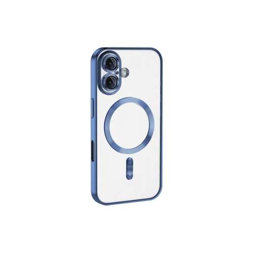 Newface iPhone 16 Plus Kılıf Kross Magneticsafe Kapak - Mavi