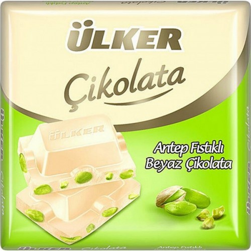 Ülker Antep Fıstıklı Beyaz Kare Çikolata (65 gr x 6 Adet) Ülker Antep Fıstıklı Beyaz Kare Çikolata (65 gr x 6 Adet)