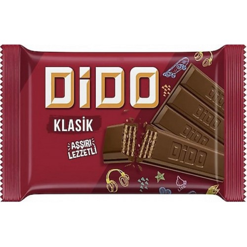 Ülker Dido Kare Çikolatalı Gofret (55.5 gr x 12 Adet)