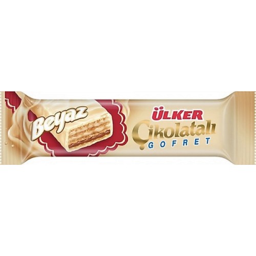 Ülker Beyaz Çikolatalı Fındık Kremalı Gofret (35 gr x 24 Adet) Ülker Beyaz Çikolatalı Fındık Kremalı Gofret (35 gr x 24 Adet)