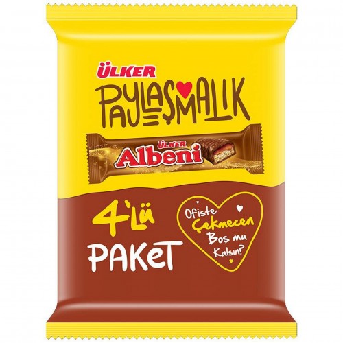 Ülker Albeni Çikolata Kaplı Bar (4x40 gr x 24 Adet) Ülker Albeni Çikolata Kaplı Bar (4x40 gr x 24 Adet)