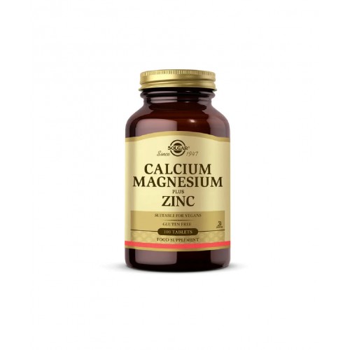 Solgar Calcium Magnesium Plus Zinc 100 Tablet