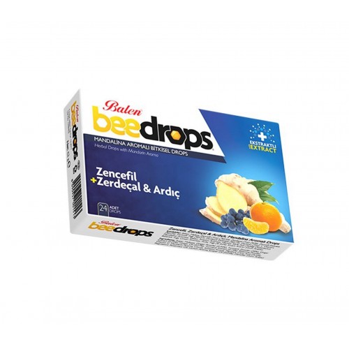Balen Beedrops Zencefil Zerdeçal-Ardıç Mandalina Aromalı Drops