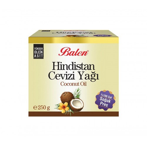 Balen Hindistan Cevizi Yağı 250 G | Cilt Besleyici ve Saç Bakımına Yardımcı Doğal Yağ Balen Hindistan Cevizi Yağı 250 G | Cilt Besleyici ve Saç Bakımına Yardımcı Doğal Yağ