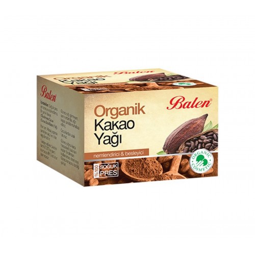 Balen Organik Kakao Yağı 50 Ml | Vücudun Doğal Nem Dengesini Koruyan Organik Yağ
