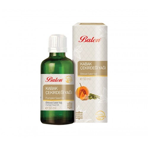 Balen Kabak Çekirdeği Yağı 50 Ml | Zengin Vitamin Ve Mineral İçeren Saç Ve Cilt Bakımı İçin Doğal Yağ