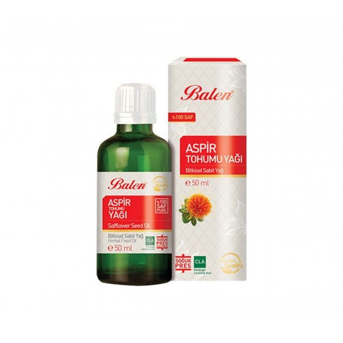 Balen Aspir Tohumu Yağı 50 Ml | Omega-6 Yağ Asitleri Ve Linoleik Asit Açısından Zengin Doğal Yağ