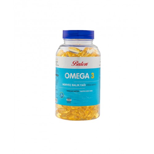 Balen Omega 3 Norveç Balık Yağı (Trigiliserid) Yumuşak Kapsül 1380 Mg*200
