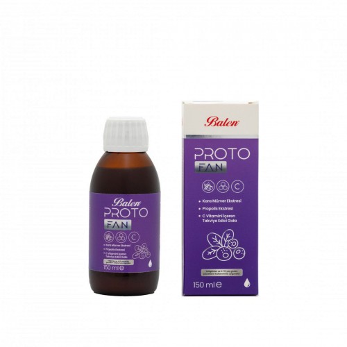 Balen PROTOFAN Kara Mürver Ekstresi, Propolis Ekstresi ve C Vitamini İçeren Şurup | Vücut Direncini Güçlendiren Şurup