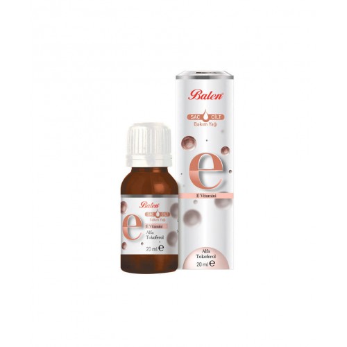 Balen E Vitamini 20 Ml | Cilt Sağlığını Destekleyen Ve Genel Yaşam Kalitesini Artıran Takviye Edici Gıda