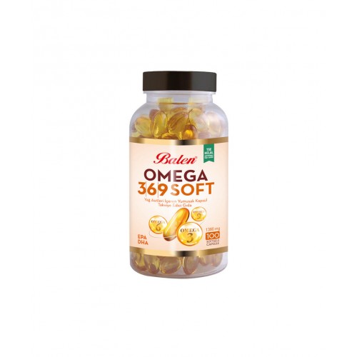 Balen Omega 3,6,9 Soft Yağ Asitleri İçeren Yumuşak Kapsül 1380 MG*100 | Kalp Sağlığı Ve Bağışıklık Sistemi Destekleyen Takviye Edici Gıda