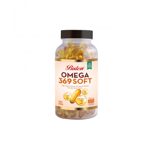 Balen Omega 3,6,9 Soft Yağ Asitleri İçeren Yumuşak Kapsül 1380 MG*200 | Kalp Sağlığı Ve Bağışıklık Sistemi Destekleyen Takviye Edici Gıda Balen Omega 3,6,9 Soft Yağ Asitleri İçeren Yumuşak Kapsül 1380 MG*200 | Kalp Sağlığı Ve Bağışıklık Sistemi Destekleyen Takviye Edici Gıda