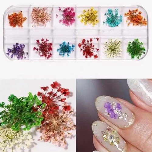 Nail Art Kuru Çiçek Seti 12'li Nail Art Kuru Çiçek Seti 12'li