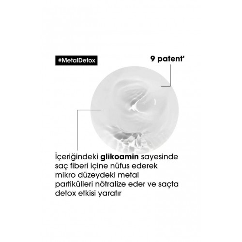 İşlem Görmüş ve Yıpranmış Saçlar İçin Metal Karşıtı Arındırıcı Metal Detox Maske 250ml İşlem Görmüş ve Yıpranmış Saçlar İçin Metal Karşıtı Arındırıcı Metal Detox Maske 250ml