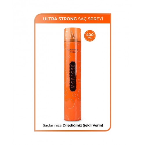 Morfose Saç Şekillendirici, Kalıntı Bırakmayan Ultra Strong/güçlü Saç Spreyi 400 ml