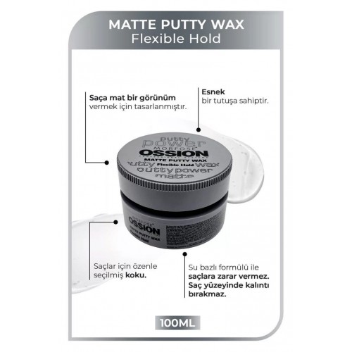 Morfose Flexible Hold Putty Kremsi Mat Wax 100 ml Morfose Flexible Hold Putty Kremsi Mat Wax 100 ml