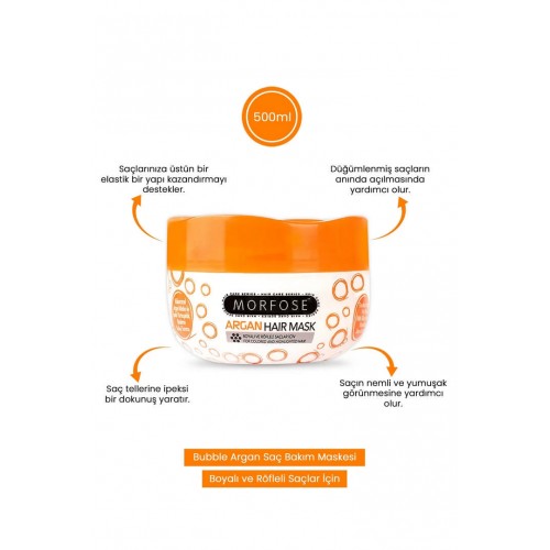 Morfose Argan Saç Maskesi 500 ml Morfose Argan Saç Maskesi 500 ml