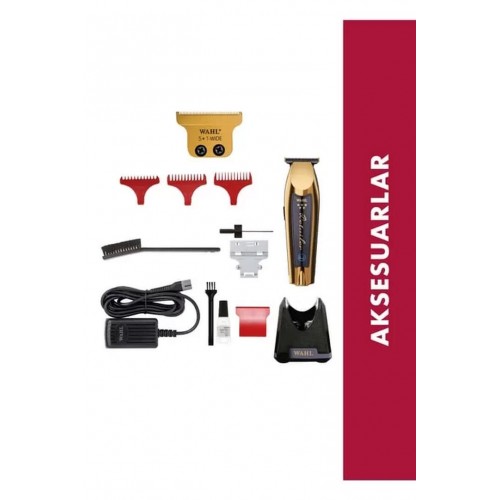 Wahl 8171 Cordless Gold Detailer Kablosuz Profesyonel Sakal Kesme Makinasi Wahl 8171 Cordless Gold Detailer Kablosuz Profesyonel Sakal Kesme Makinasi