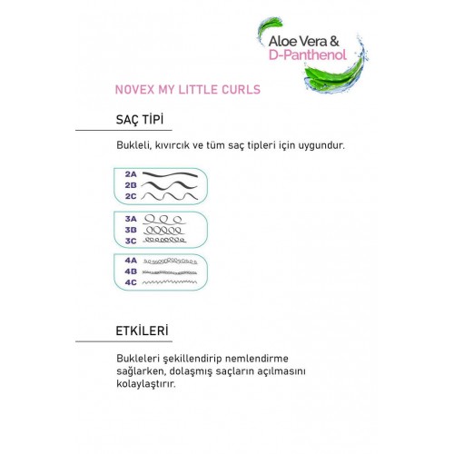 Novex My Little Curls Çocuklar İçin Saç Açıcı Sprey 120ml Novex My Little Curls Çocuklar İçin Saç Açıcı Sprey 120ml