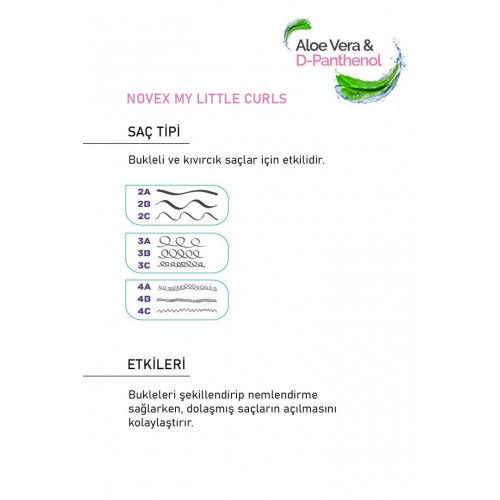 Novex My Little Curls Çocuklar İçin Bukle Belirginleştirici Saç Maskesi 400g Novex My Little Curls Çocuklar İçin Bukle Belirginleştirici Saç Maskesi 400g