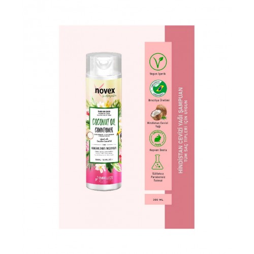 Novex Coconut Oil Kuru ve Hasar Görmüş Saçlar için Saç Kremi 300ml Novex Coconut Oil Kuru ve Hasar Görmüş Saçlar için Saç Kremi 300ml
