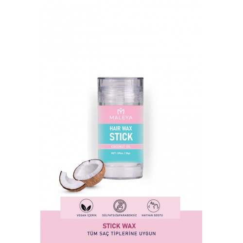 Maleya Hair Stick Wax 30 gr - Saç Şekillendirici Stick - Saç Sabitleyici