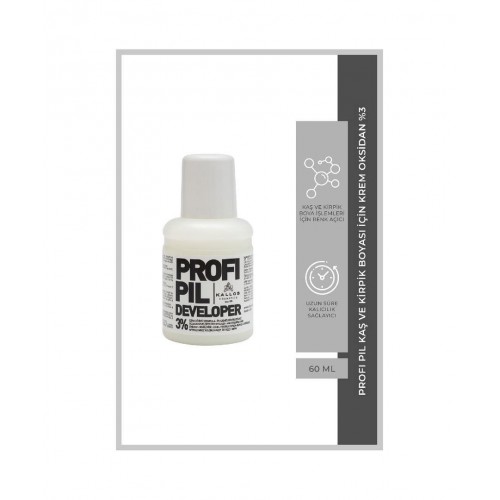Kallos Profi Pil Kaş ve Kirpik Boyası İçin Krem Oksidan %3 60ml