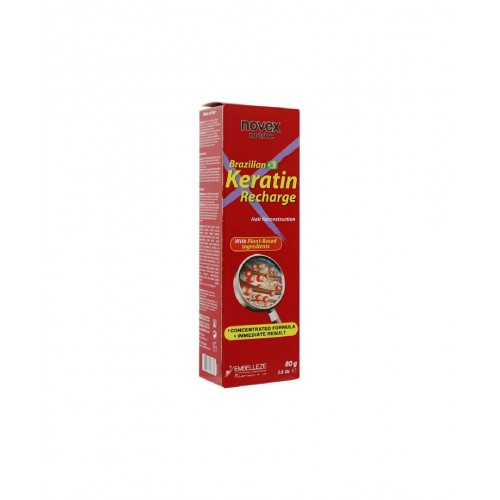 Novex Brezilya Keratin Yükleyici Saç Bakım Kremi 80g | Yıpranmış ve Cansız Saçlara Özel Bakım