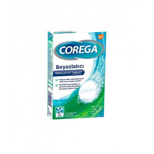 Corega Diş Protezi Beyazlatıcı ve Koku Giderici Temizleyici 30 Tablet Corega Diş Protezi Beyazlatıcı ve Koku Giderici Temizleyici 30 Tablet
