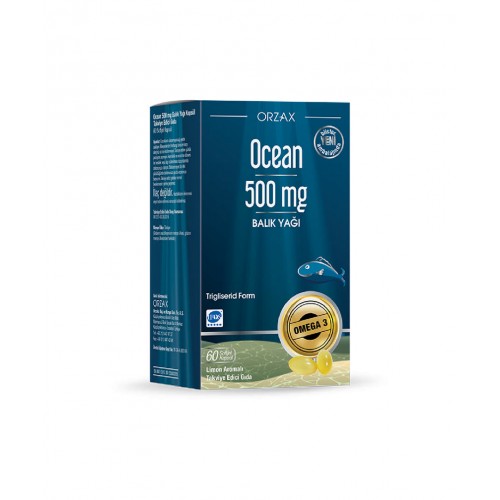 Ocean 500mg Balıkyağı 60 Kapsül | Kalp Sağlığını Desteklemek, Beyin Fonksiyonlarını İyileştirmek ve İltihaplanmayı Azaltmak İçin Yardımcı Takviye Edici Gıda Ocean 500mg Balıkyağı 60 Kapsül | Kalp Sağlığını Desteklemek, Beyin Fonksiyonlarını İyileştirmek ve İltihaplanmayı Azaltmak İçin Yardımcı Takviye Edici Gıda