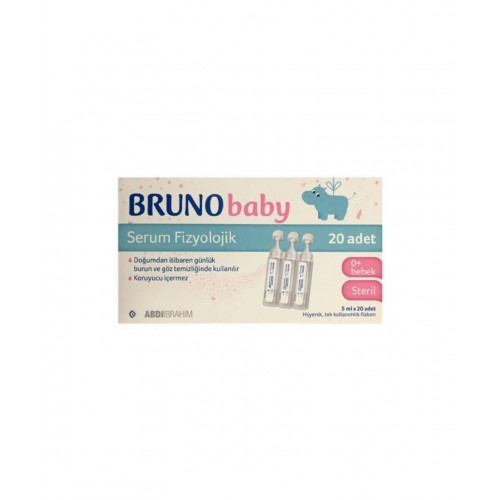 Bruno Serum Fizyolojik Burun Damlası | Burun Tıkanıklığını Hafifletmeye ve Burun Mukozasını Nemlendirmeye Yardımcı Burun Damlası