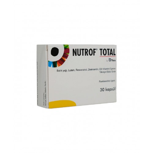Nutrof Total 30 Kapsül | Göz Yorgunluğunu Azaltmaya Yardımcı Takviye Edici Gıda Nutrof Total 30 Kapsül | Göz Yorgunluğunu Azaltmaya Yardımcı Takviye Edici Gıda