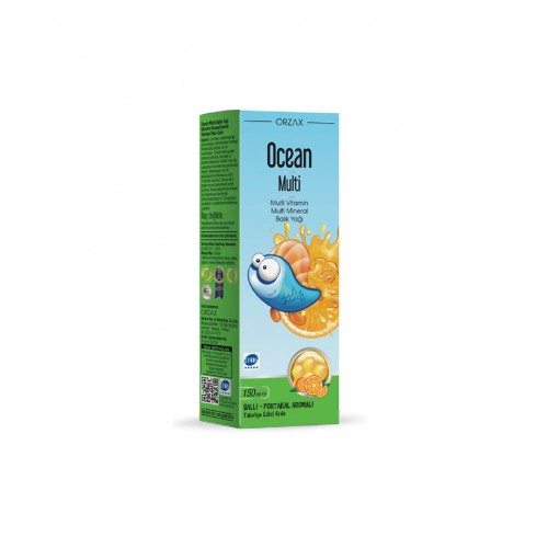 Ocean Multi Multivitamin Multimineral Balık Yağı 150 ml | Kalp Sağlığı Ve Bağışıklık Sistemi Destekleyen Takviye Edici Gıda