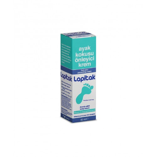 Lapitak Ayak Kokusu Önleyici Krem 60 ml | Cildinize Derinlemesine Nüfuz Ederek Kötü Kokuların Oluşumunu Engelleyen Bakım Kremi Lapitak Ayak Kokusu Önleyici Krem 60 ml | Cildinize Derinlemesine Nüfuz Ederek Kötü Kokuların Oluşumunu Engelleyen Bakım Kremi