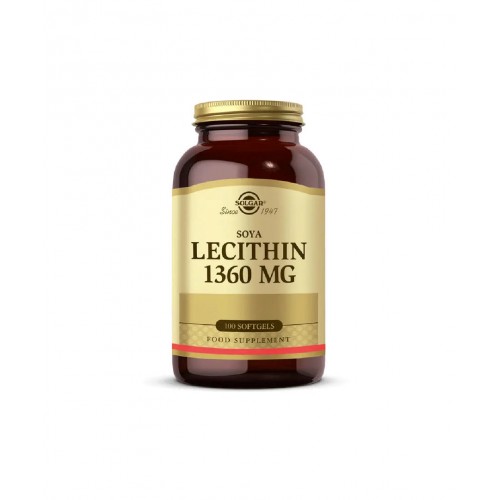 Solgar Lecithin 1360 mg 100 tablet | Soya Lesitini İçeren Yağ Metabolizması ve Hücre Sağlığını Destekleyici Besin Takviyesi Solgar Lecithin 1360 mg 100 tablet | Soya Lesitini İçeren Yağ Metabolizması ve Hücre Sağlığını Destekleyici Besin Takviyesi