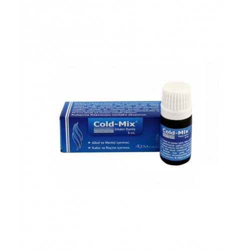 Cold-Mix İnhaler Damla 5 ml | Soğuk Algınlığı ve Alerjik Belirtilere Karşı Yardımcı Burun Tıkanıklığı Açıcı Solüsyon Cold-Mix İnhaler Damla 5 ml | Soğuk Algınlığı ve Alerjik Belirtilere Karşı Yardımcı Burun Tıkanıklığı Açıcı Solüsyon