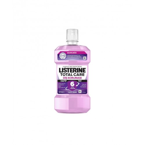 Listerine Total Care Zero 500 ml | Alkolsüz Diş Plağı Azaltan Ferahlatıcı Ağız Bakım Suyu