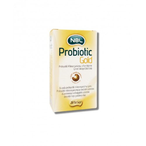 NBL Probiotic Gold 20 Saşe | Sindirim Sistemini Düzenlemeye ve Bağışıklık Sistemini Desteklemeye Yardımcı Probiyotik Bakteri İçeren Takviye