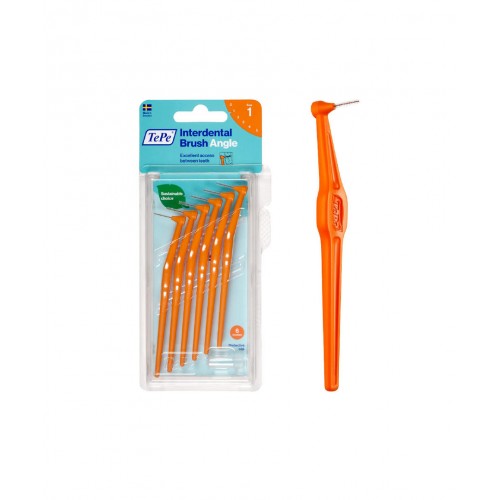 TePe İnterdental Brush Angle Arayüz Fırçası 6'lı Paket | Diş Eti Sağlığını Korumaya Yardımcı Etkili Arayüz Fırçası TePe İnterdental Brush Angle Arayüz Fırçası 6'lı Paket | Diş Eti Sağlığını Korumaya Yardımcı Etkili Arayüz Fırçası