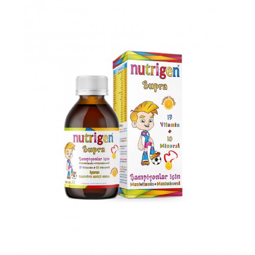 Nutrigen Supra Şurup 200 ml | Çocukların Gelişimini ve Bağışıklık Sistemini Desteklemeye Yardımcı Takviye Edici Gıda