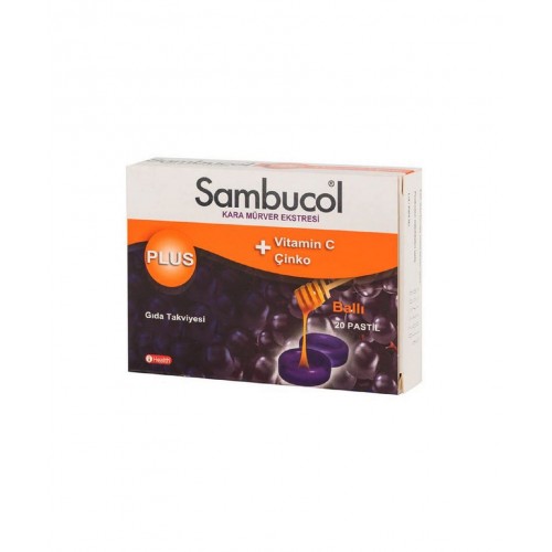 Sambucol Plus Ballı Pastil | Bağışıklık Sistemi Destekleyici ve Solunum Yolları Sağlığı Koruyucu Gıda Takviyesi Sambucol Plus Ballı Pastil | Bağışıklık Sistemi Destekleyici ve Solunum Yolları Sağlığı Koruyucu Gıda Takviyesi