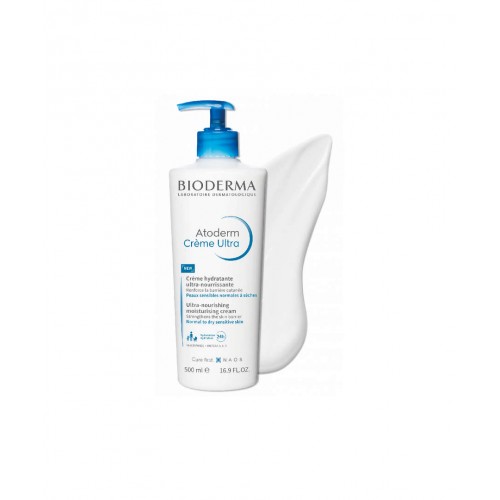 Bioderma Atoderm Cream Ultra 500 ml | Kuru Ciltler İçin Ultra Nemlendirici, Besleyici ve Koruyucu Bakım Kremi