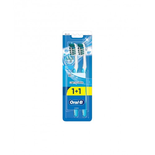 Oral-B Complete Deep Clean Diş Fırçası Orta 1 Alana 1 Bedava | Etkin Plak Temizliği Yapan Orta Sertlikte Diş Fırçası