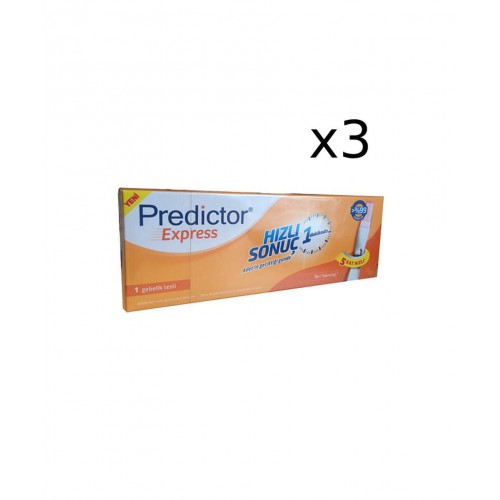 Predictor Express Gebelik Testi 3'lü Paket Predictor Express Gebelik Testi 3'lü Paket