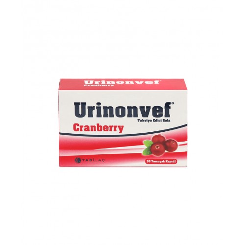 Urinonvef 30 Kapsül | İdrar Yolu Fonksiyonlarını İyileştirmeye Yardımcı Takviye Edici Gıda